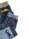 Toddler Boys Crew Socks - Sharks/Vehicles